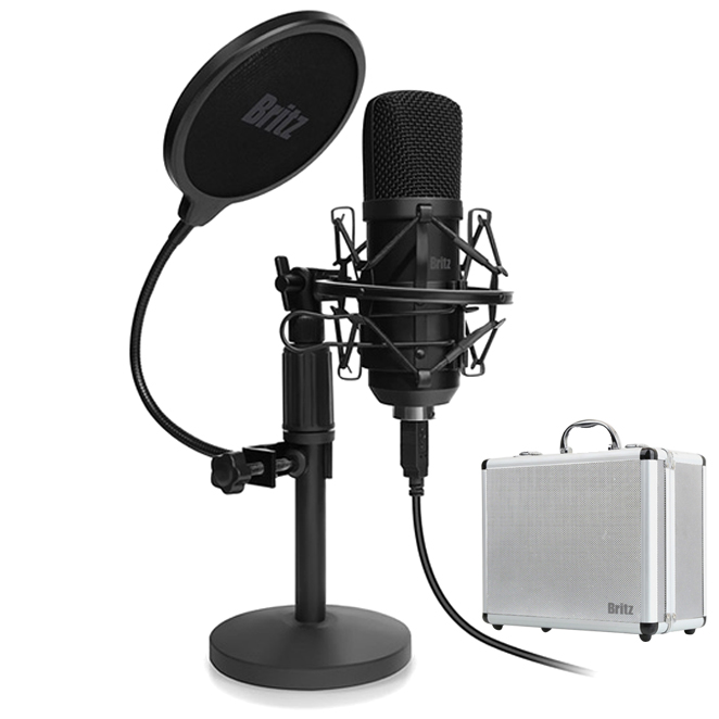 가성비 뛰어난 브리츠 방송용 USB 콘덴서 마이크 + 팝필터 + 휴대용 케이스, BE-STM700(로켓배송) 추천합니다 가성비 뛰어난 브리츠 방송용 USB 콘덴서 마이크 + 팝필터 + 휴대용 케이스, BE-STM700(로켓배송) 추천합니다