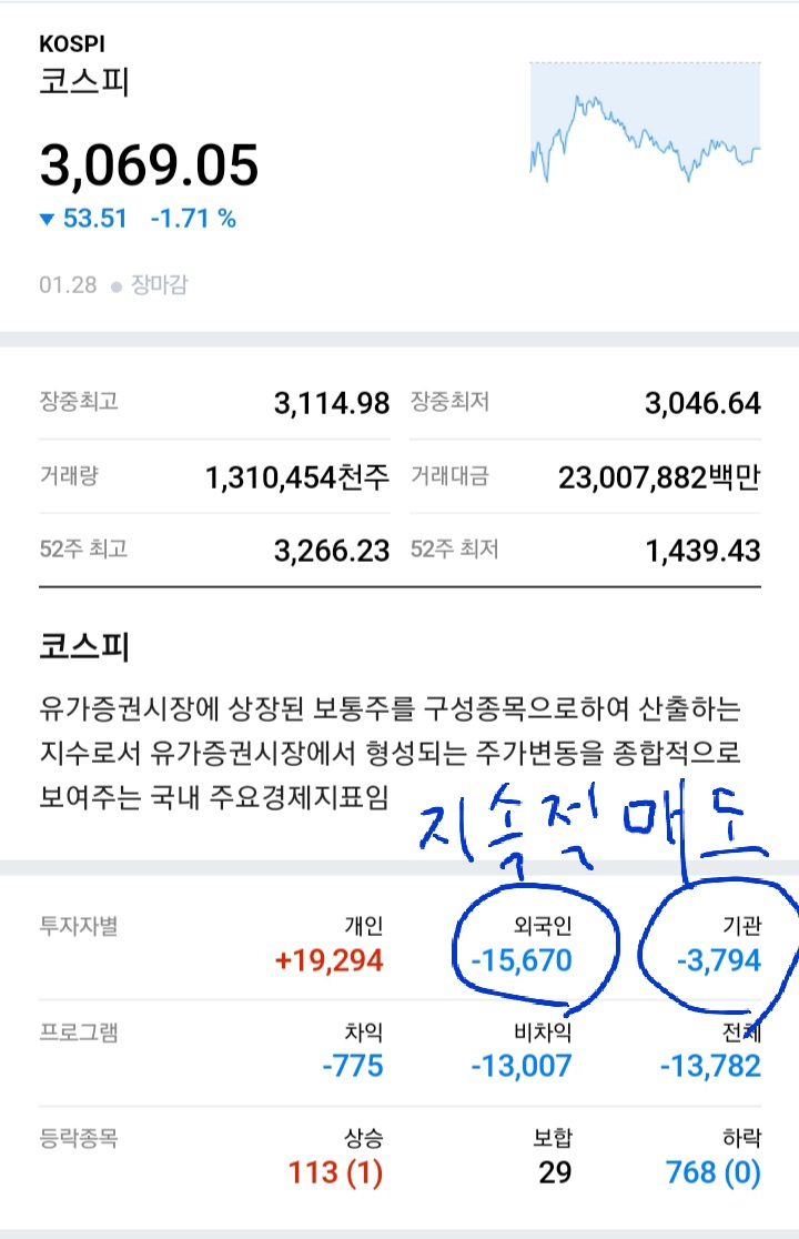 조정받는 주식시장에서 좋은주식 존버하기