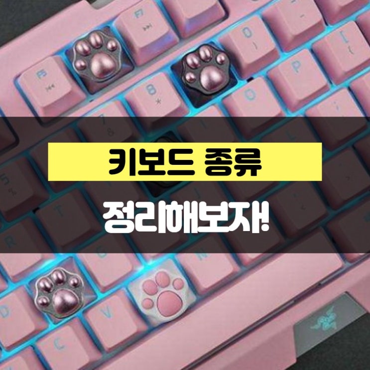 키보드 종류 정리해보자!