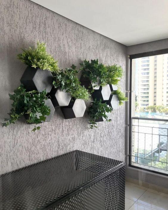 버티칼 벽면 월 데코 플랜테리어 수직 벽 화분 식물 장식