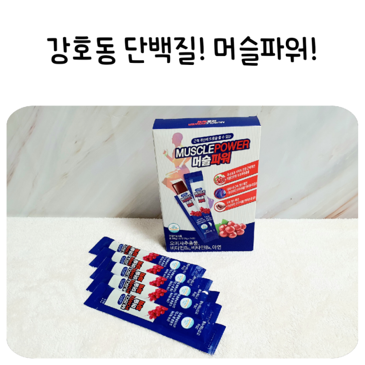 오미자추출물(쉬잔드린) 함유 종근당건강 머슬파워 먹고 떠난 근력과 재회해요!