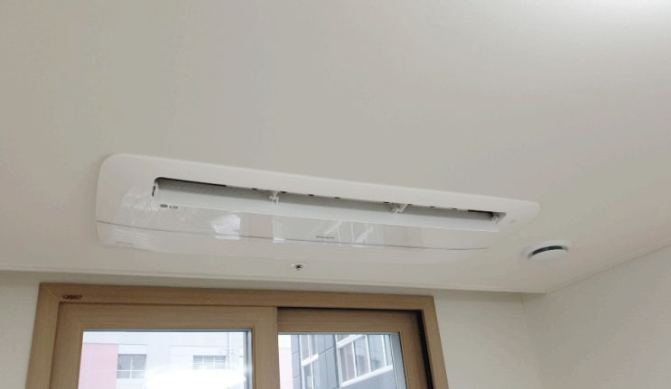  청주 코아루휴티스 35평시스템에어컨 설치했습니다