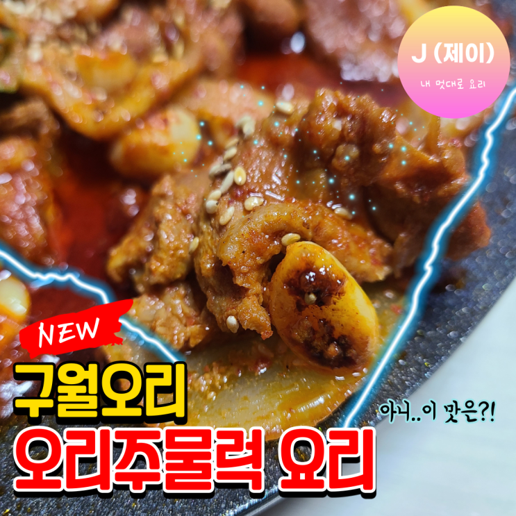  구월오리 오리주물럭! 캠핑요리로도 정말 좋은 간편한 요리! [내멋대로 요리]