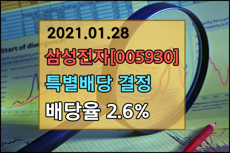 삼성전자(005930) 영업실적과 배당금 공시. 특별배당금 공시/배당금 총액은???