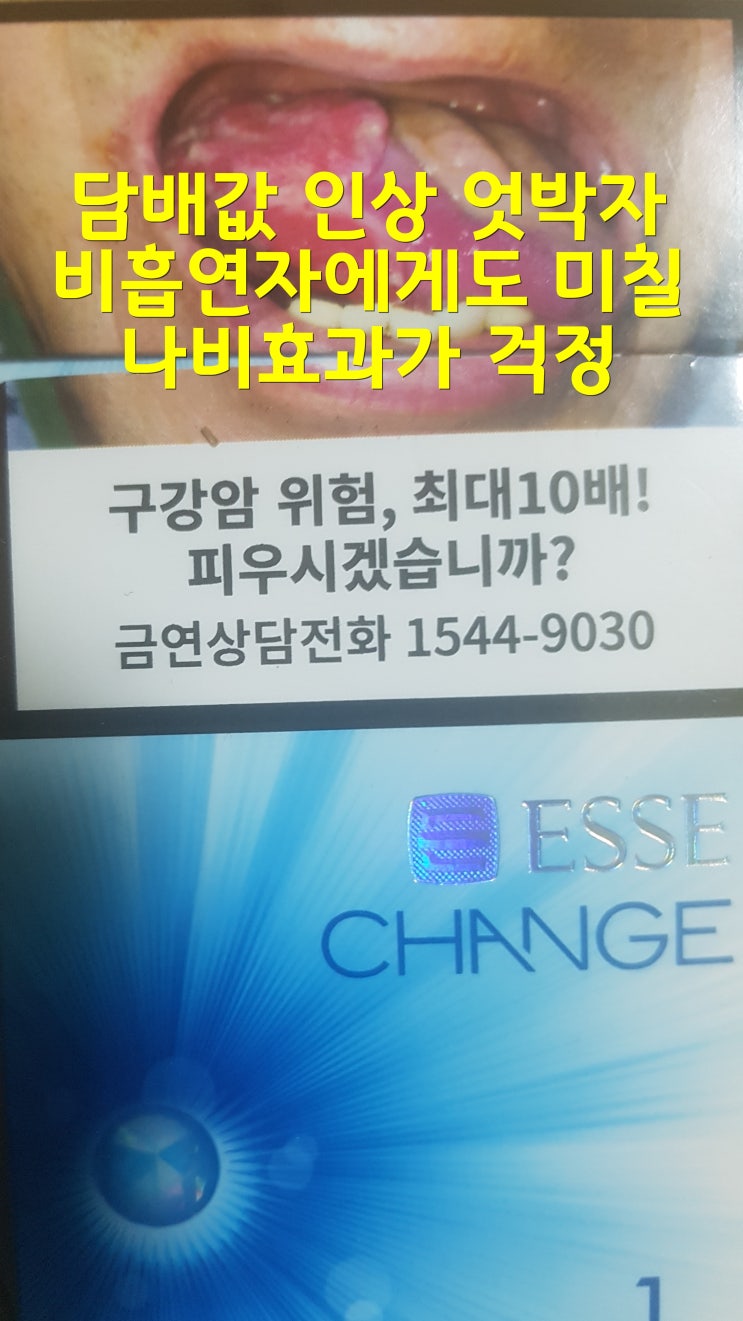  담배값 인상 엇박자 비흡연자에게도 미칠 나비효과가 걱정