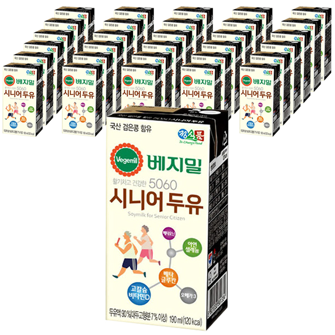 선택고민 해결 베지밀 5060 시니어두유, 190ml, 64개(로켓배송) 추천합니다