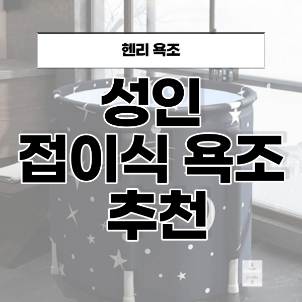  성인 접이식 욕조 스타홀로사우나 추천 나혼자산다 헨리