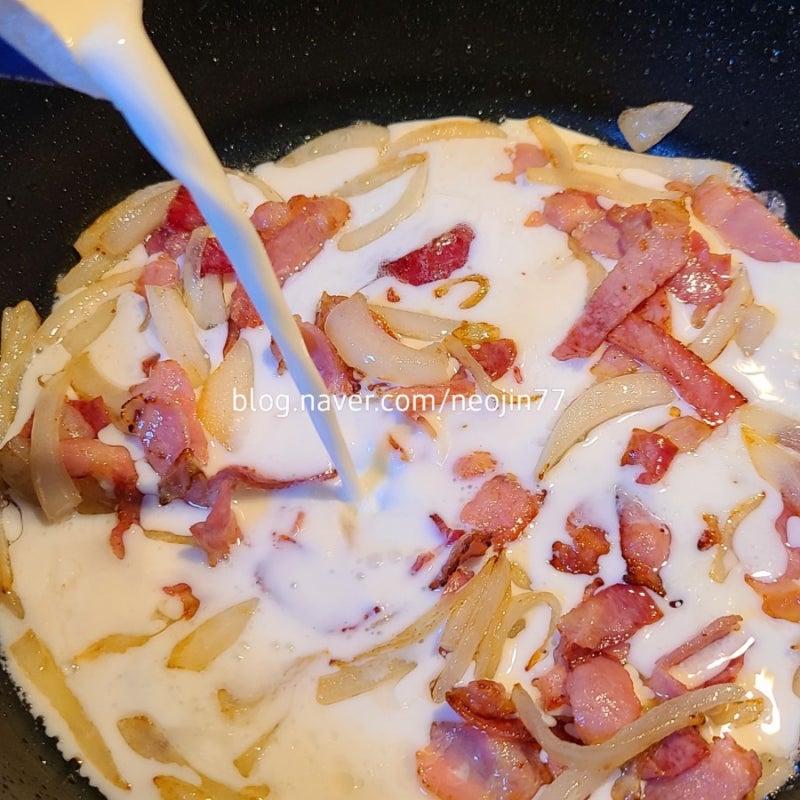 백종원 크림떡볶이 만들기 아이간식 한그릇 요리 레시피 6