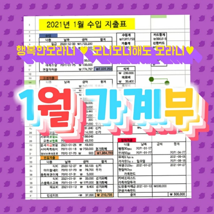  2021년 1월 가계부 (수입과 지출), 디지털노마드와 투자 성과금