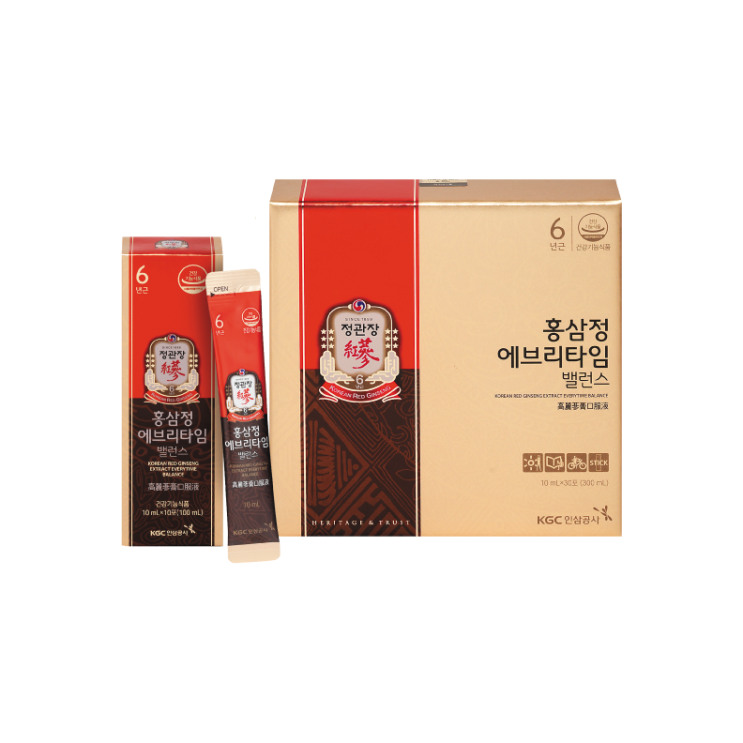 요즘 인기있는 정관장 홍삼정 에브리타임 밸런스 10ml*30포, 10ml, 30포 ···