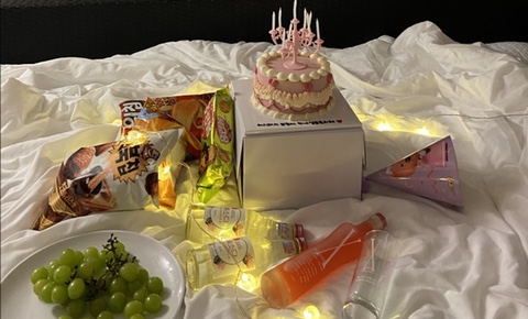  대부도 씨엘글램핑, 고등학교친구 생일파티