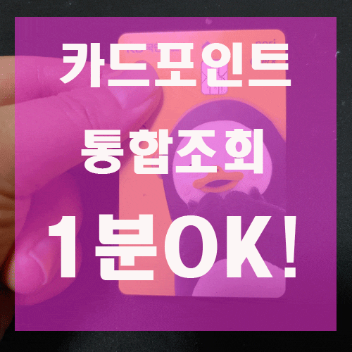  신용카드포인트통합조회 여신금융협회