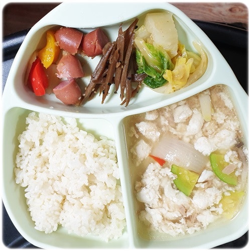 아기식사 저염식 반찬만들고 저녁식사