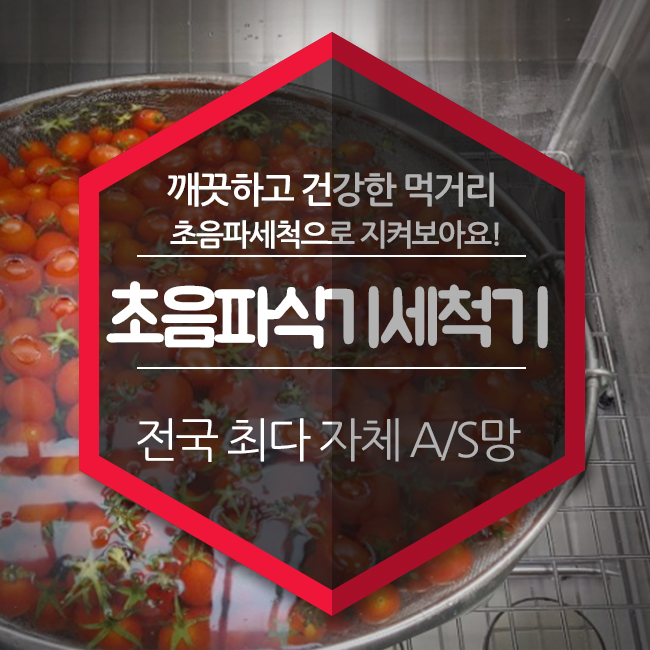  업소용세척기 깨끗하고 건강한 먹거리 ,초음파세척기 세제로 지켜요!