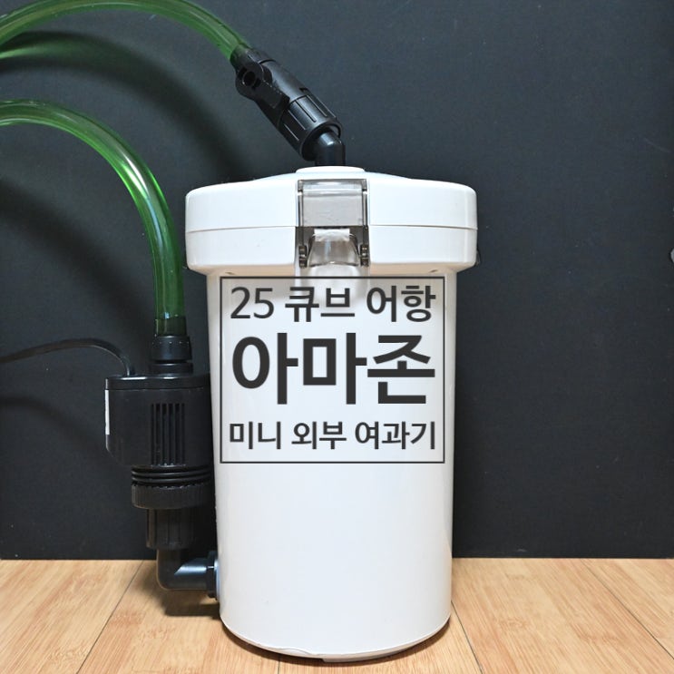  아마존 미니 외부 여과기로 25큐브 해수 어항 세팅하기