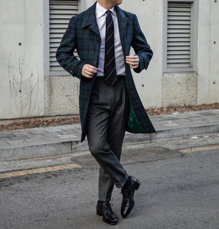  HARRISON LOOK  해리스트위드 남자코트
