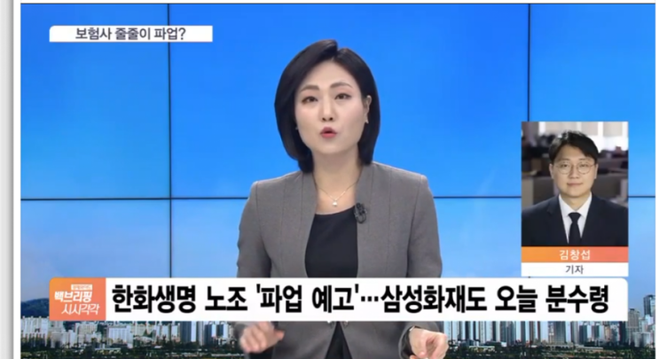 보험사 줄줄이 파업?…한화생명 이어 삼성화재 오늘 분수령 / SBS뉴스