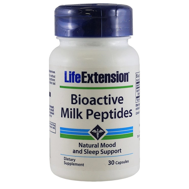 리뷰가 좋은 Life Extension Bioactive Milk Peptides 라이프익스텐션 바이오액티브 밀크 펩타이드 락티움 30정 2팩 천연 수면유도 영양제 미국직구 종합비