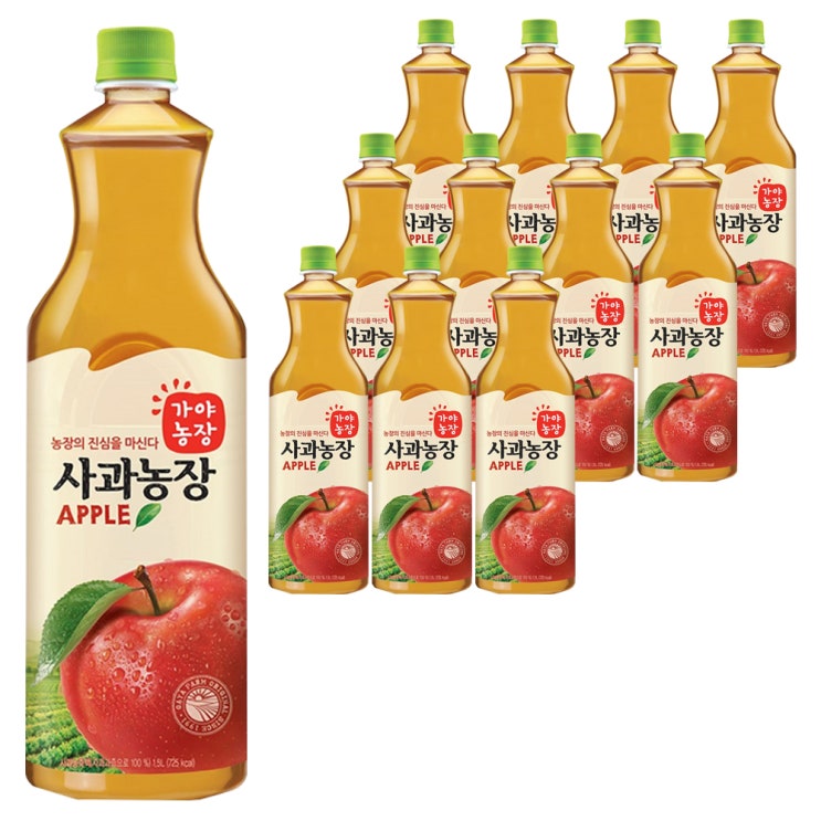 당신만 모르는 가야농장 사과농장 1.5L, 12개입(로켓배송) 좋아요 당신만 모르는 가야농장 사과농장 1.5L, 12개입(로켓배송) 좋아요