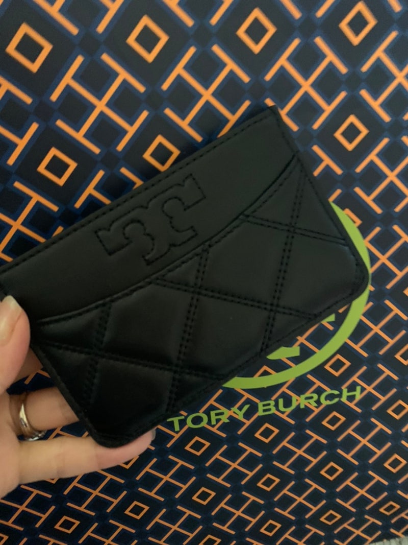 토리버치 브리튼 크록 집 카드케이스 카드지갑 : 네이버 블로그