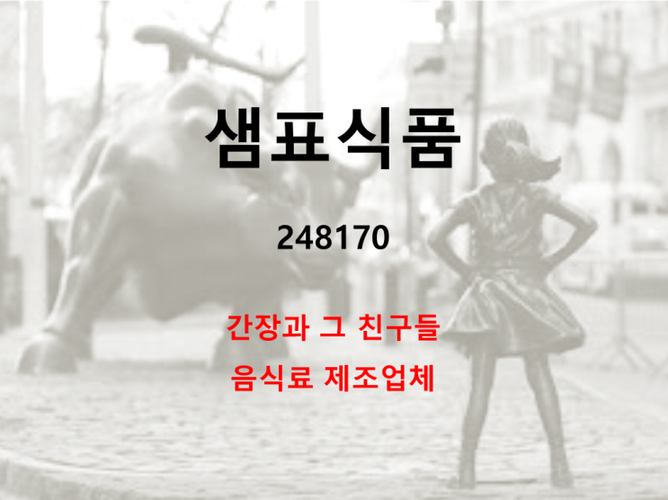  간장 및 음식료 제조업체 샘표식품 주가 실적 및 배당