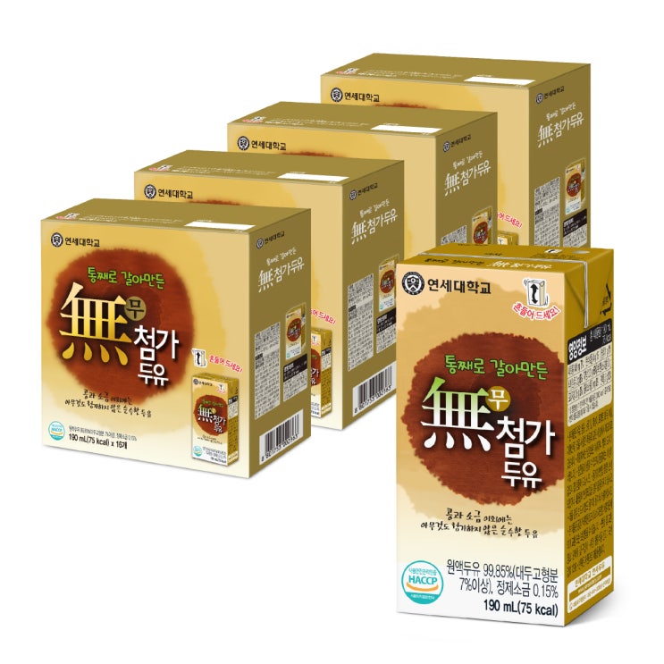 인지도 있는 연세두유 통째로 갈아만든 무첨가 두유, 190ml, 64개 ··· 인지도 있는 연세두유 통째로 갈아만든 무첨가 두유, 190ml, 64개 ···