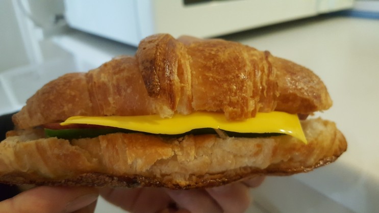 초간단 크로와상 샌드위치만들기 베란다 소풍맞이 준비