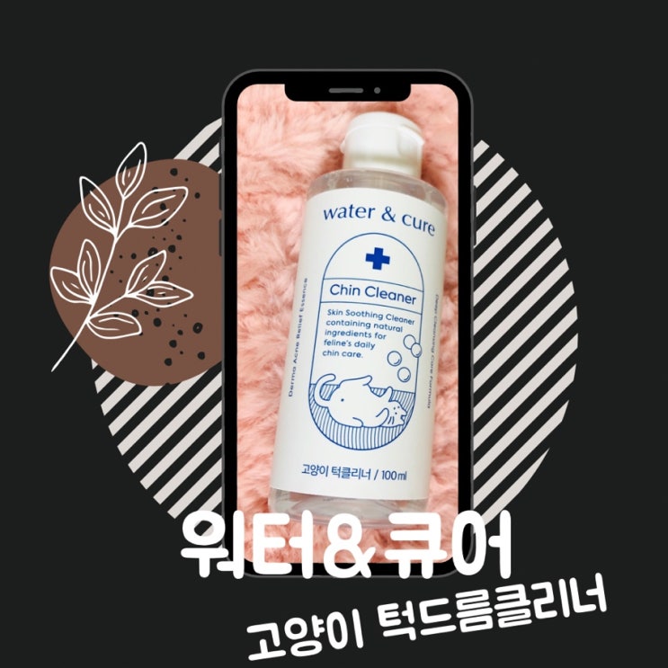  고양이 턱드름 클리너, 워터앤큐어 사용기