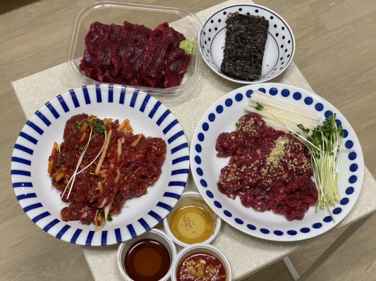  [포장맛집]연수동 조선육회 육회랑 육사시미 포장