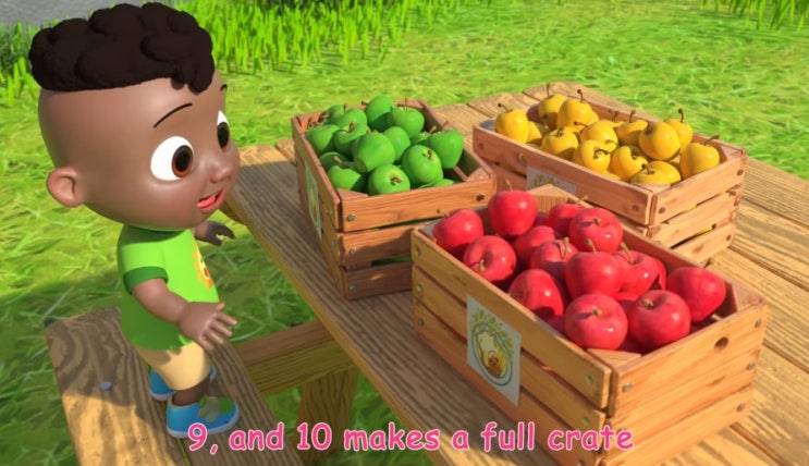 [코코멜론] Counting Apples At The Farm | 사과송 | 숫자송