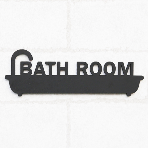구매평 좋은 커비디자인 도어사인 블랙, BATH ROOM, 1개 추천합니다