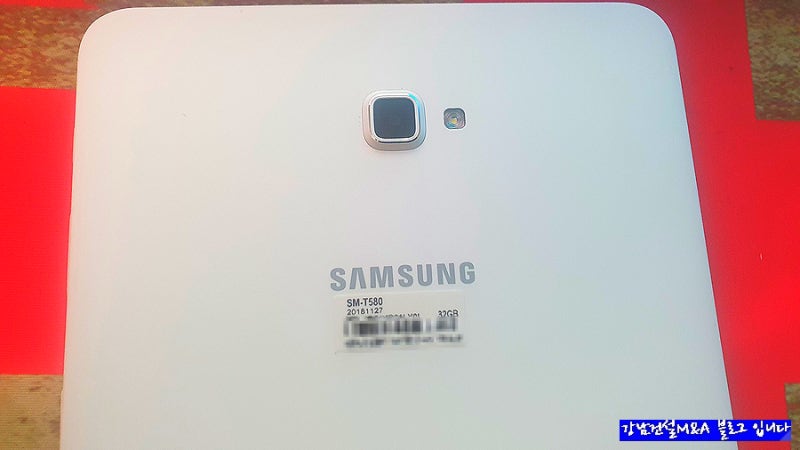 갤럭시 탭 A6 SM-T580 구글 계정 삭제 및 초기화