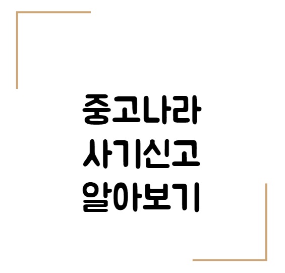  중고나라 사기 당했어요ㅜㅜ 중고나라 사기경험과 신고방법 및 사기예방 알아보기!