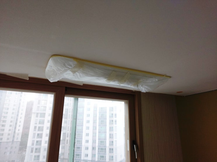  아파트공사 전 시스템에어컨시공 했습니다