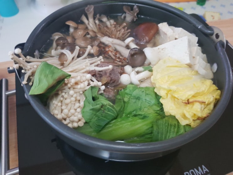  [요리] 두부버섯전골 요리 !!