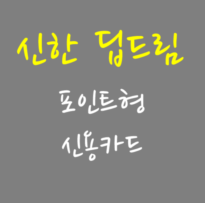  신한 딥드림 플래티넘 카드 혜택 총 정리!(feat.포인트적립)