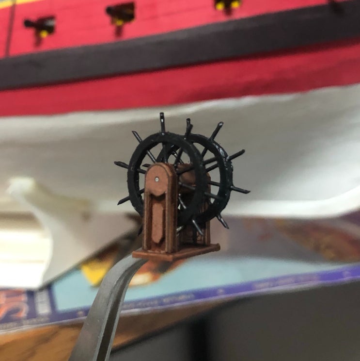  [SHIP YARD]Santa Leocadia 1777 - (6) 선미, 2층 부속품