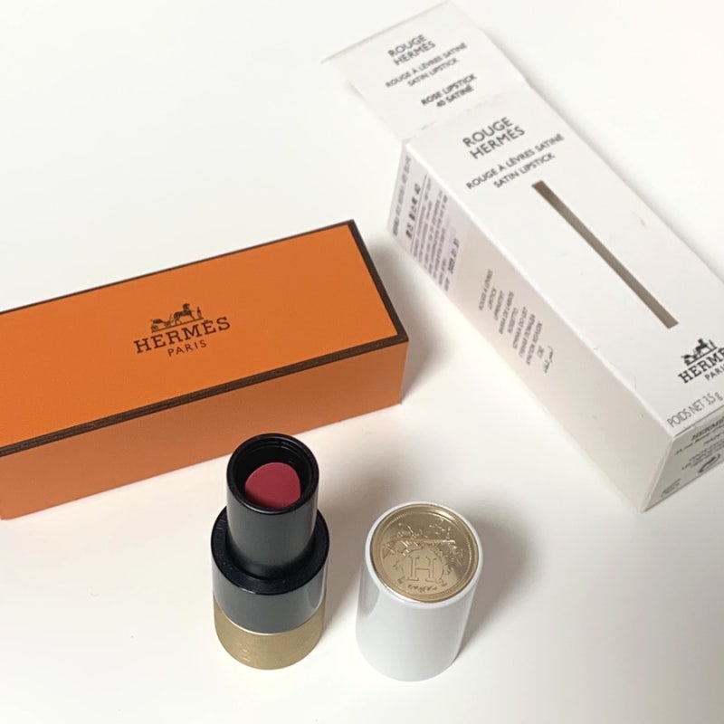 [HERMES] 루즈 에르메스 새틴 립스틱 40 로즈 후기