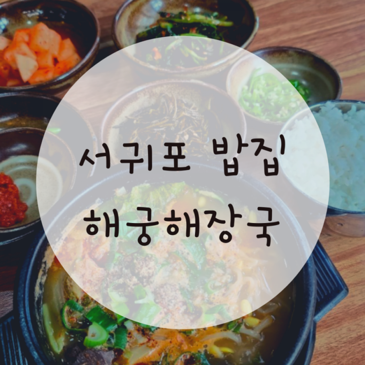 서귀포칠십리시공원맛집 해궁해장국 얼큰해 서귀포칠십리시공원맛집 해궁해장국 얼큰해