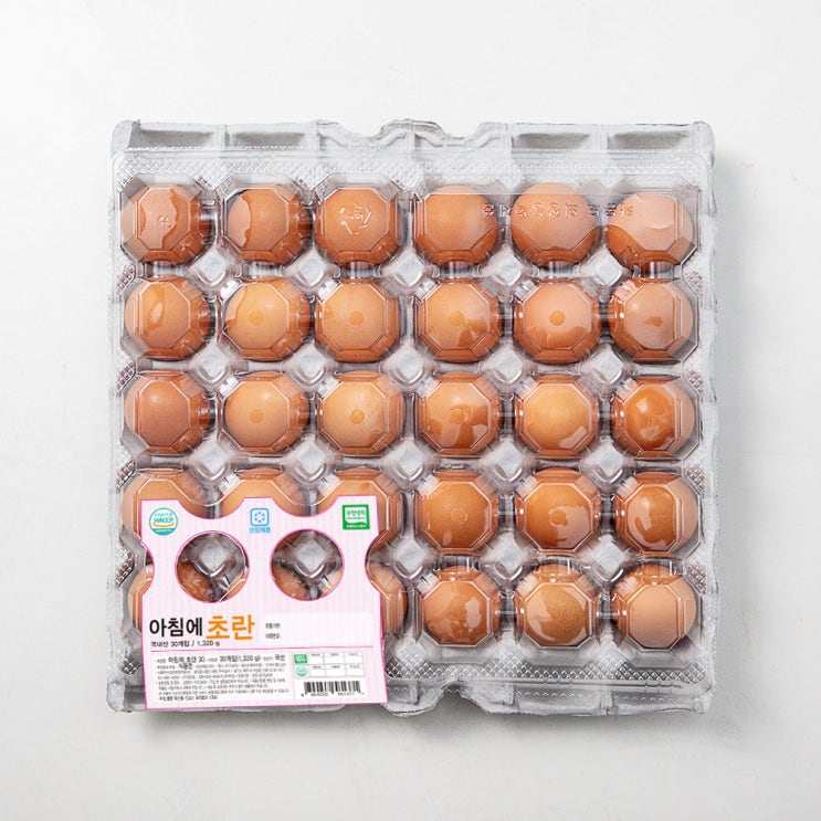 리뷰가 좋은 무항생제인증 아침에 초란 30구, 1320g, 1개(로켓배송) 추천해요