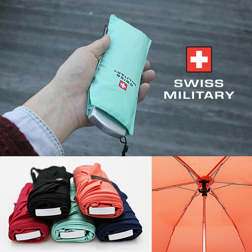 가성비 뛰어난 스위스 밀리터리 정품 3단수동 사각우산 포켓미니 휴대용 우산 ···