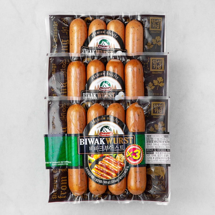 인지도 있는 한성기업 비바크부어스트 소시지, 300g, 3개(로켓배송) ··· 인지도 있는 한성기업 비바크부어스트 소시지, 300g, 3개(로켓배송) ···