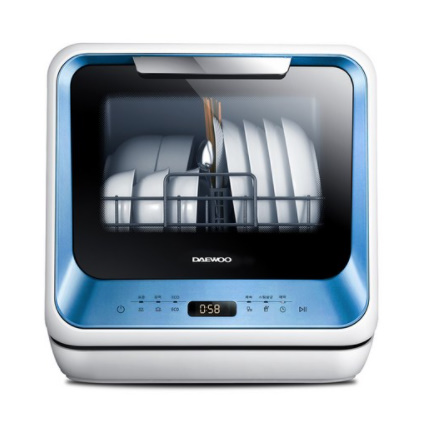  대우 무설치 식기세척기 3인용 블루 DEW-M3400C