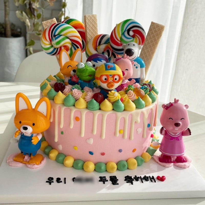 천안 유치원 생일케이크 주문제작 수제 카키 케이크 2