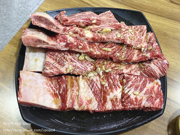  [내돈내산] 부천 삼도갈비: 한우마늘양념갈비 + 평양냉면 Feat. 메뉴판 첨부