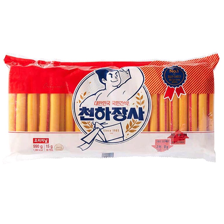 리뷰가 좋은 진주햄 천하장사 오리지날 소시지, 15g, 66개(로켓배송) 좋아요 리뷰가 좋은 진주햄 천하장사 오리지날 소시지, 15g, 66개(로켓배송) 좋아요