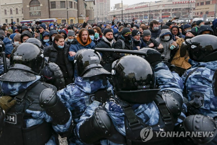 러 전역서 2주째 나발니 석방 촉구 시위…"4천명 이상 체포"(종합) 러 전역서 2주째 나발니 석방 촉구 시위…"4천명 이상 체포"(종합)