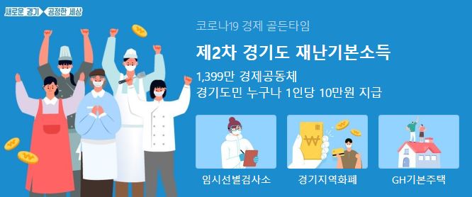  경기도 2차 재난지원금 10만원씩+포천시민 (신청대상,방법,사용처)