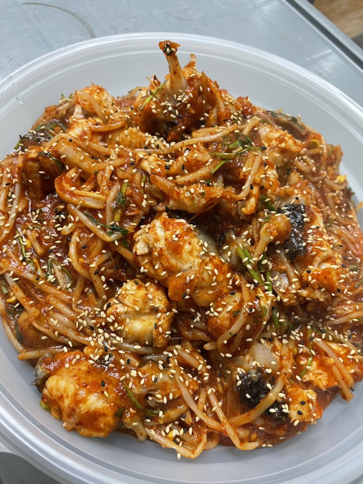  울산 달동 아구찜 포장! 달동생아구 가족들과 주말저녁 뚝딱