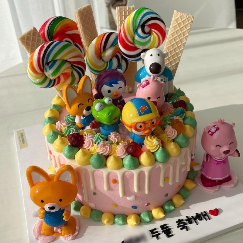 천안 유치원 생일케이크 주문제작 수제 카키 케이크 5